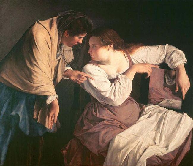 Orazio Gentileschi Martha tadelt ihre Schwester Maria oil painting image